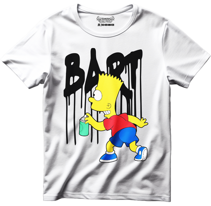 Тениска с щампа на Bart Simpson "Hooligan", 100% памук, произведена в България