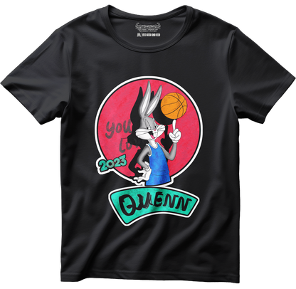 Тениска с щампа на Bugs Bunny Quenn, 100% памук, произведена в България