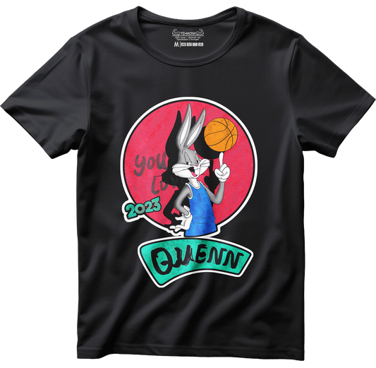 Тениска с щампа на Bugs Bunny Quenn, 100% памук, произведена в България