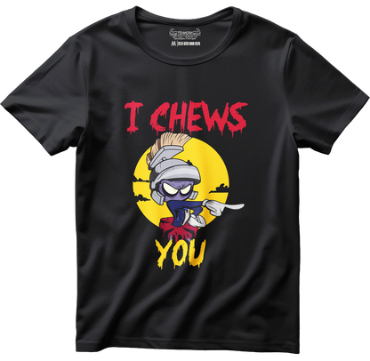 Тениска с щампа на I Chews You, 100% памук, произведена в България