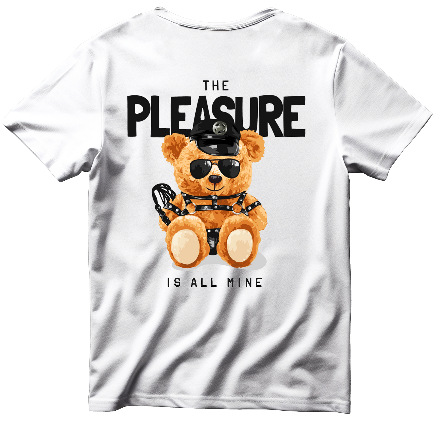 Тениска с щампа на Teddy Bear The Pleasure is All Mine, 100% памук, произведена в България