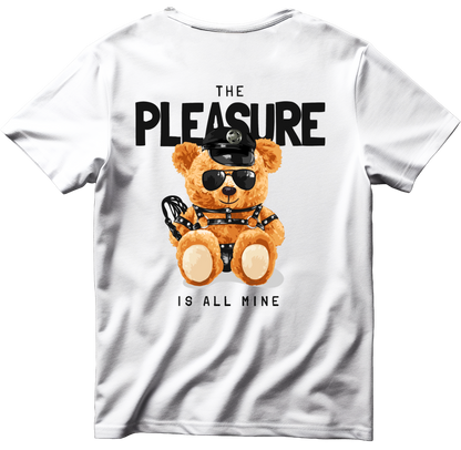 Тениска с щампа на Teddy Bear The Pleasure is All Mine, 100% памук, произведена в България